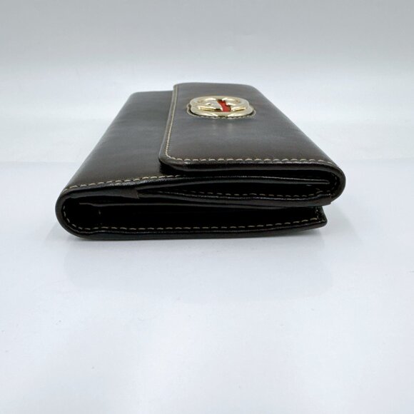 New in box Gucci  BRITT Camel Leather Long Wallet - Picture 4 of 6